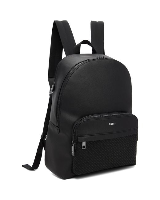 Boss Black Logo Stamp Backpack for men