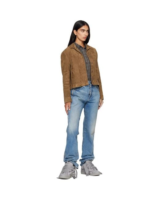 Lanvin Gray Monochrome Suede Curb Sneakers