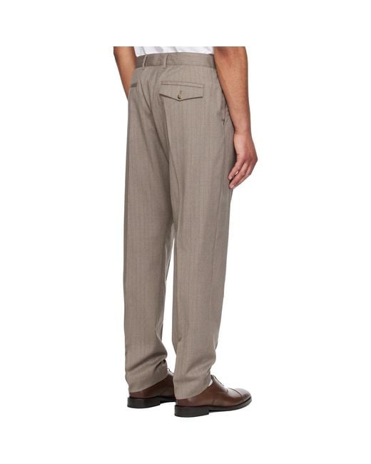 Paul Smith Natural Wool Trousers for men