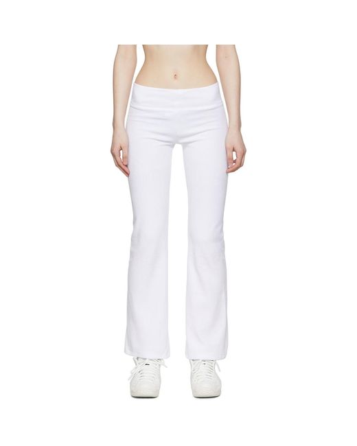 Bernhard Willhelm White Cotton Lounge Pants
