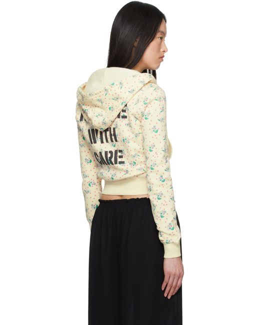 Ashley Williams Off- Care Shrunk Baby Hoodie in Black | Lyst UK