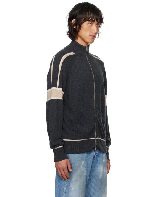 GIMAGUAS Black Pedro Zip Up Sweater for men