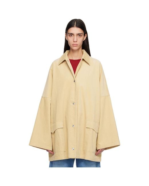 Totême Natural Cord Overshirt Chore Jacket