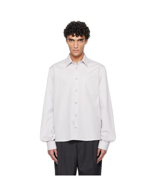 Rier White Popeline Shirt for men