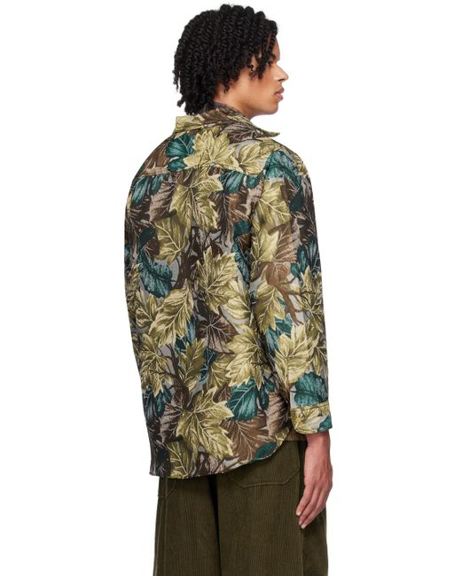 Beams Plus Green Camouflage Shirt for men