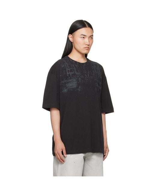 Maison Margiela Black Oversized T-Shirt for men