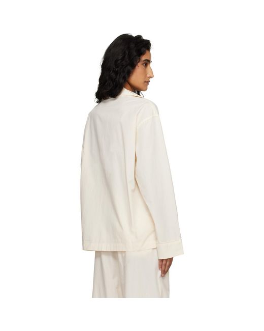 Entire studios White Off- Ls Pyjama Shirt