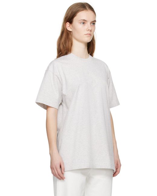 Totême  White Toteme Gray Straight T-shirt