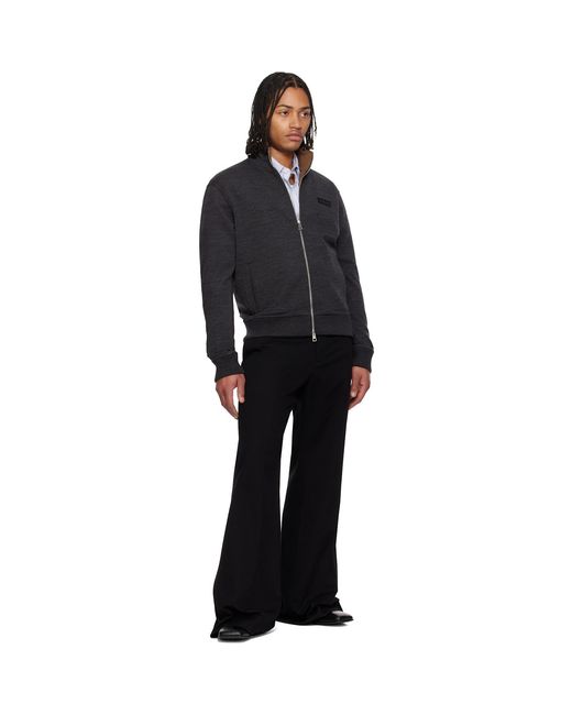 Givenchy Black Paris' Gros Grain Sweatshirt for men