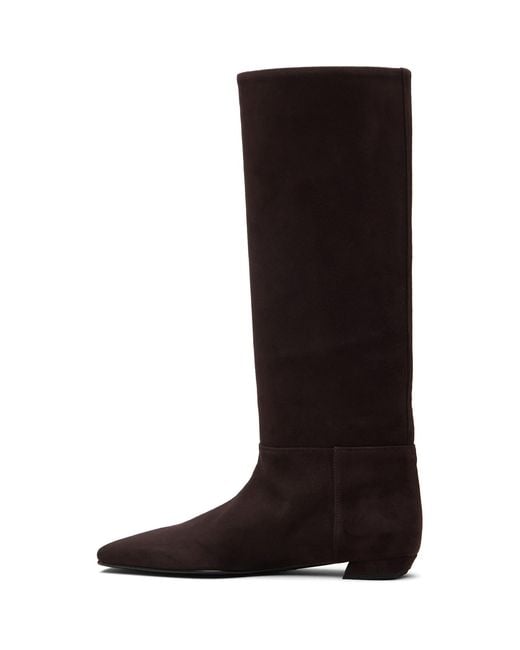 Proenza Schouler Black Trap Flat Boots