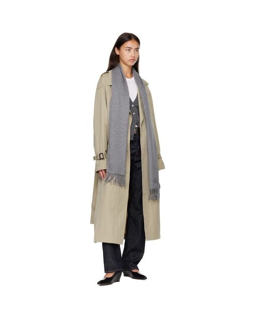 Max Mara Gray Dalia Scarf