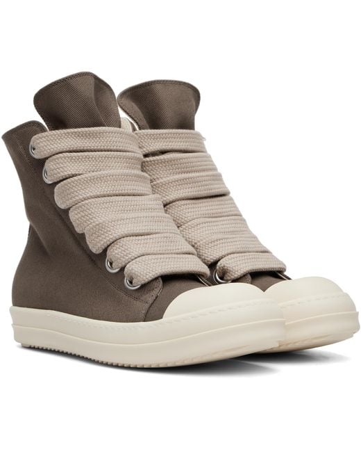 Rick Owens Brown Tower Jumbolace Sneaks Sneakers for men
