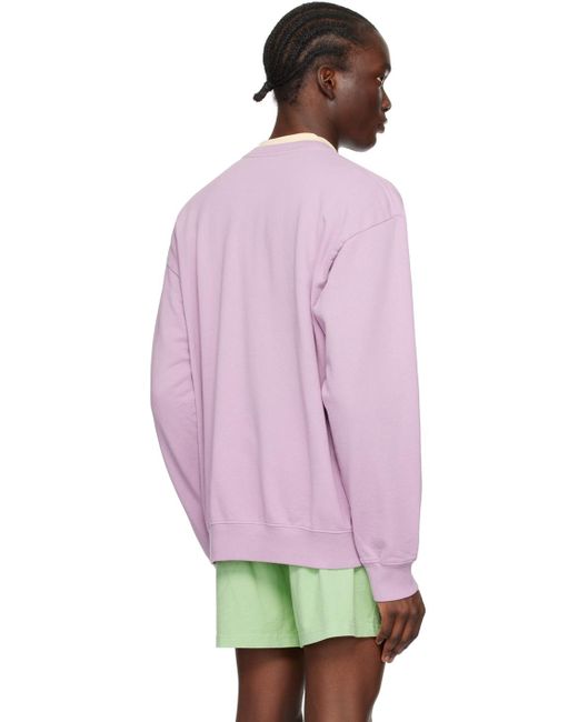 スウェット・トレーナー Sporty & Rich Wellness Logo Print Man to Man Purple CR831FC Sporty & Rich Wellness Cotton Sweatshirt | Purple | FARFETCH GE