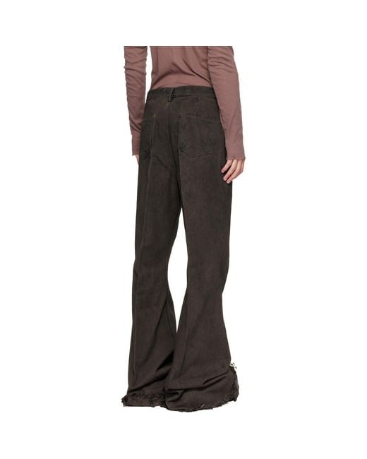 Rick Owens Black Tower Bolan Bootcut Jeans for men
