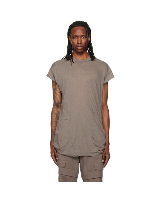 Rick Owens Brown Tower Rick S Jumbo S/S T-Shirt for men