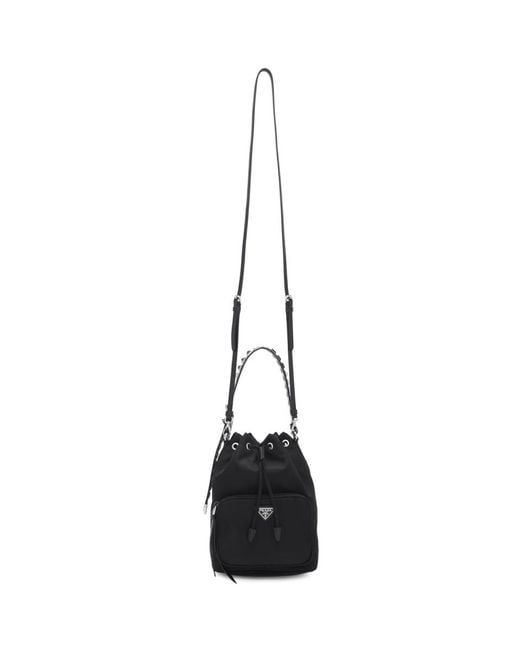 Prada Black Nylon New Vela Bucket Bag Save 11 Lyst