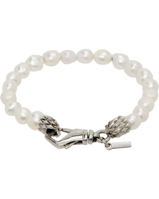 Bracelet À Perles Baroques Emanuele Bicocchi pour homme en coloris Black