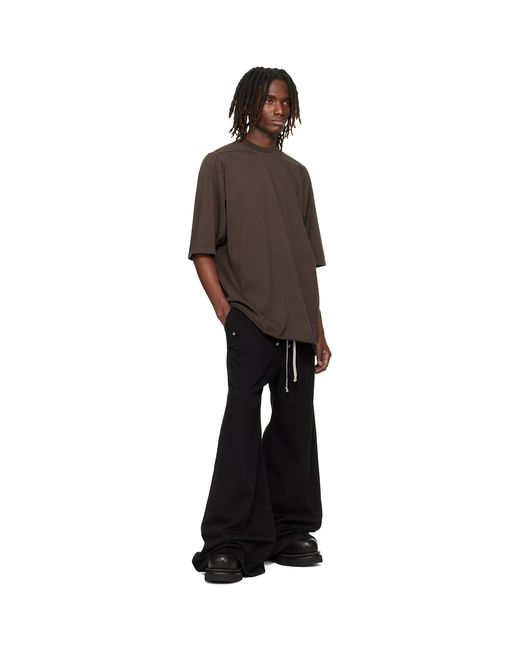 Rick Owens Black Temple Geth Belas Sweatpants for men