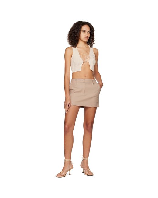 Minijupe Bethany Brune Anna Quan en coloris Multicolor