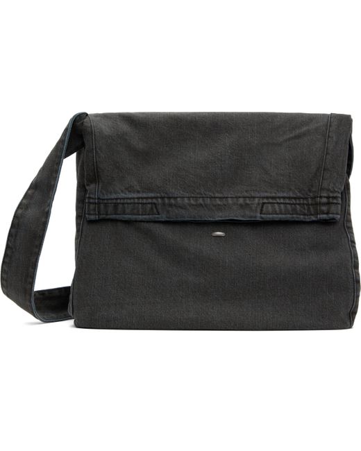 バッグ OUR LEGACY SLING BAG BLACK Our Legacy Sling Bag Washed Denim Black | Cultizm