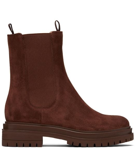 Gianvito Rossi Brown Chester Chelsea Boots