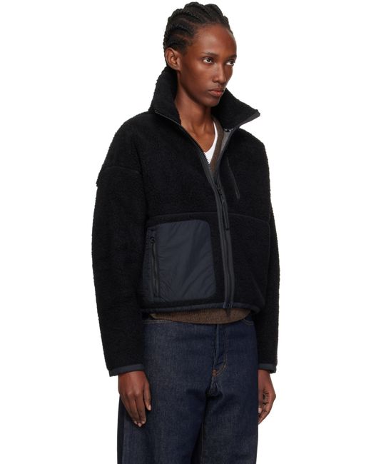 Canada Goose Black Simcoe Zip Up Fleece Sweater