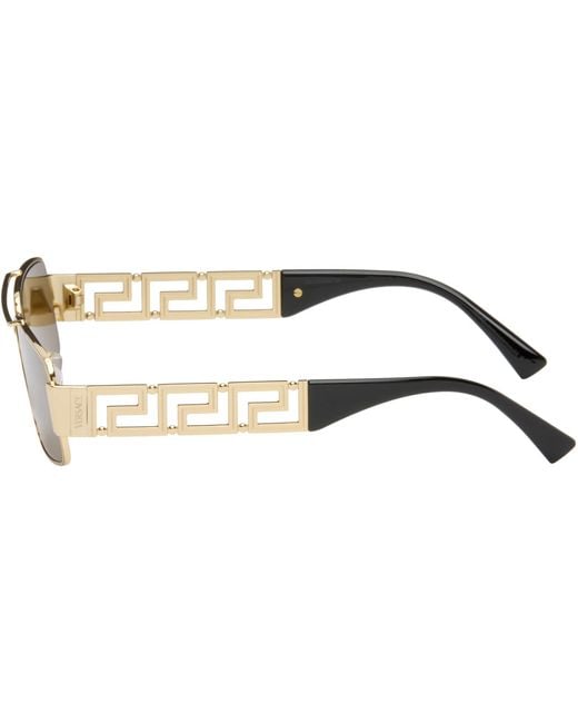 Versace Brown Greca Sunglasses for men