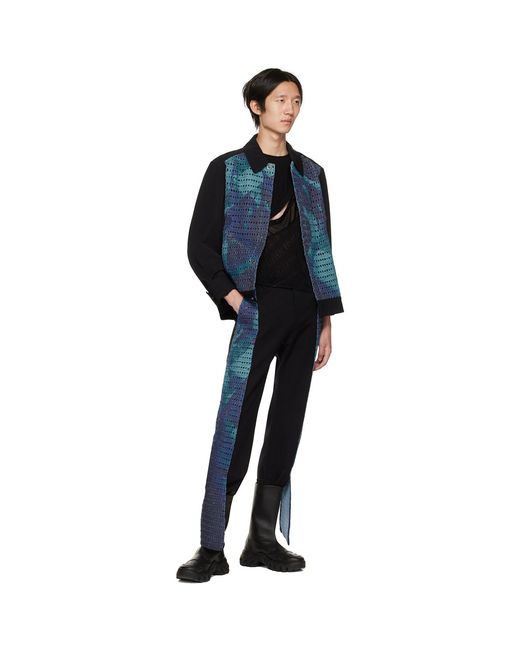 PONDER.ER Black Ssense Exclusive Jolt Trousers for men