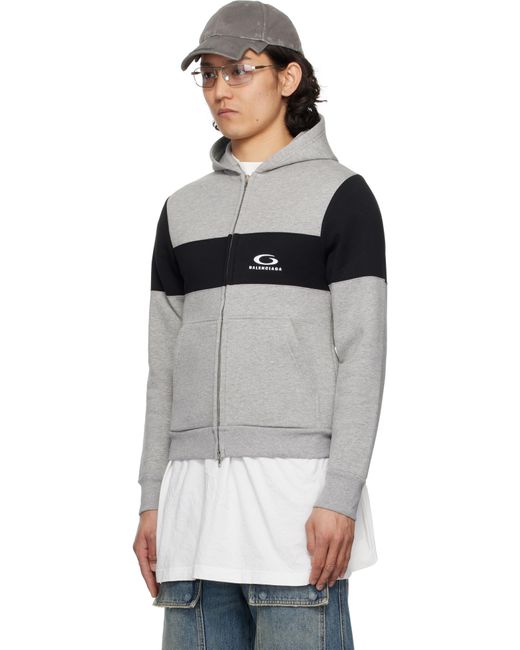 Balenciaga Black Technical Jersey Hoodie for men