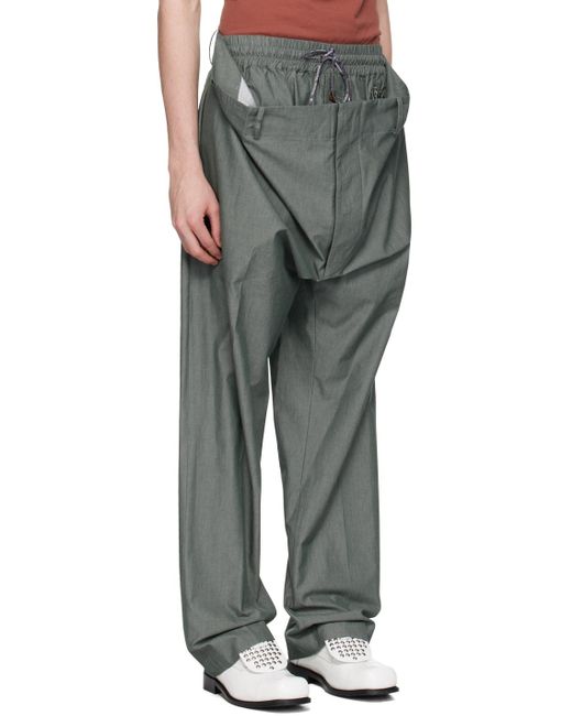 Vivienne Westwood Gray Layered Trousers for men