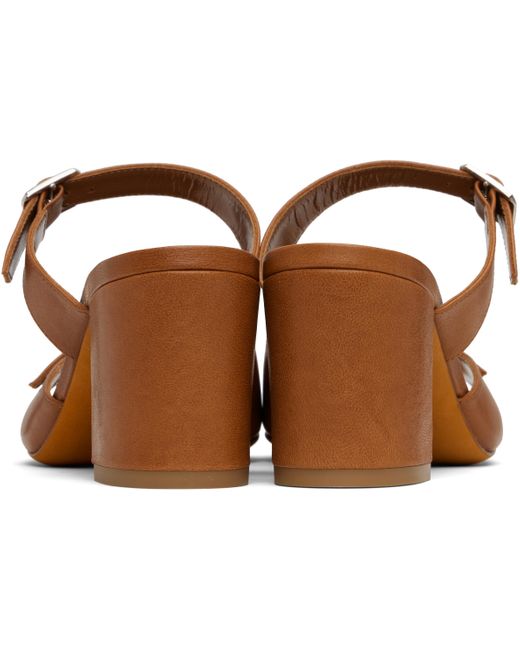 Maryam Nassir Zadeh Black Tan Una Heeled Sandals