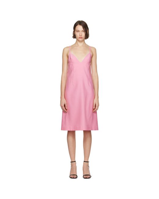 Jacquemus Pink La Casa 'La Robe Camison' Minidress