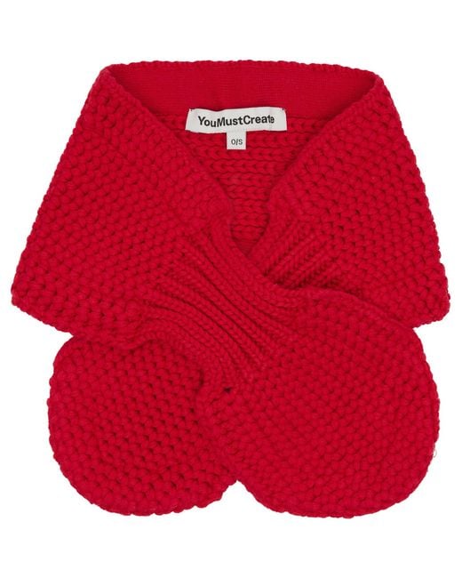YMC Red Slot Scarf