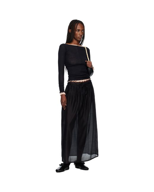 Baserange Black Pama Long Sleeve Tee