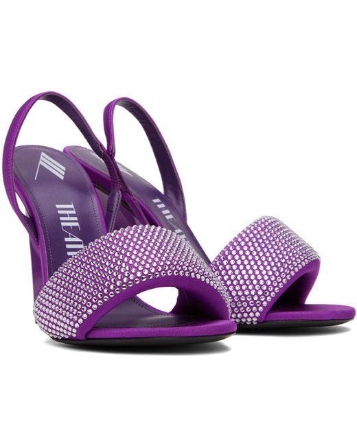 The Attico Purple Rem Heeled Sandals