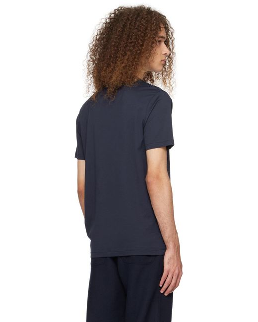 メンズ Sunspel ネイビー Classic Tシャツ Blue