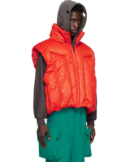 Veste Réversible Swollen Rembourrée En Duvet DingYun Zhang pour homme en coloris Red