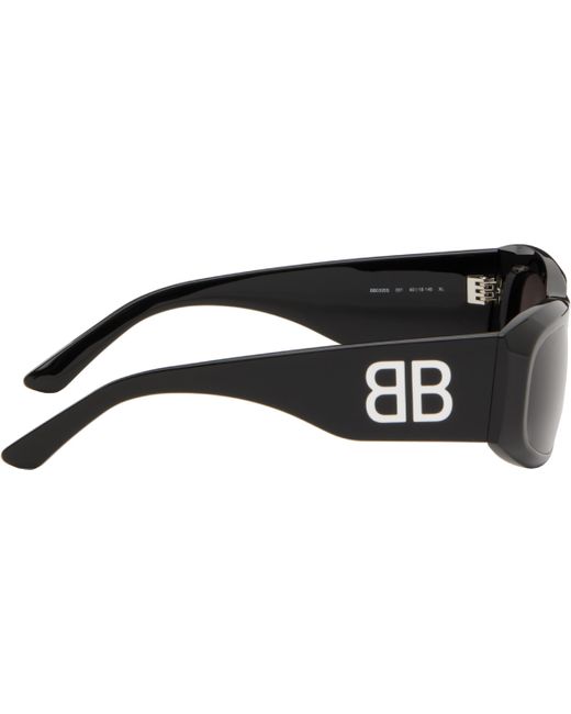 メンズ Balenciaga ブラック Signature Square Af サングラス Black