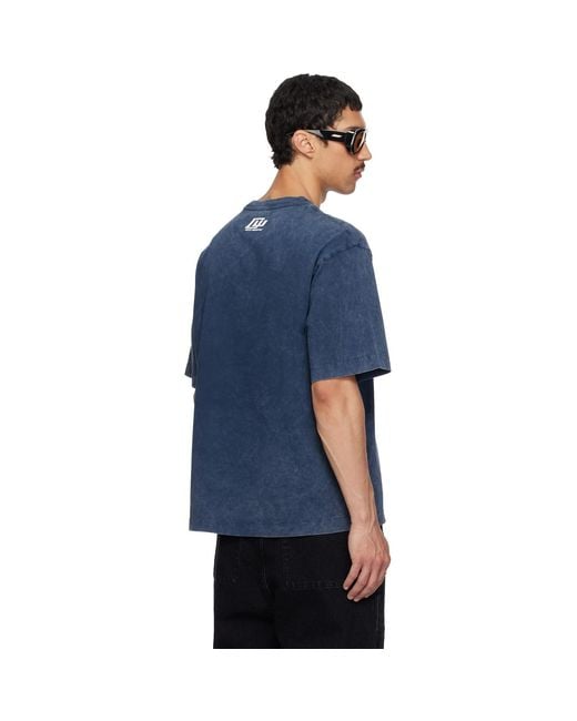 Off-White c/o Virgil Abloh Blue Sporty 4 Skate T-Shirt for men