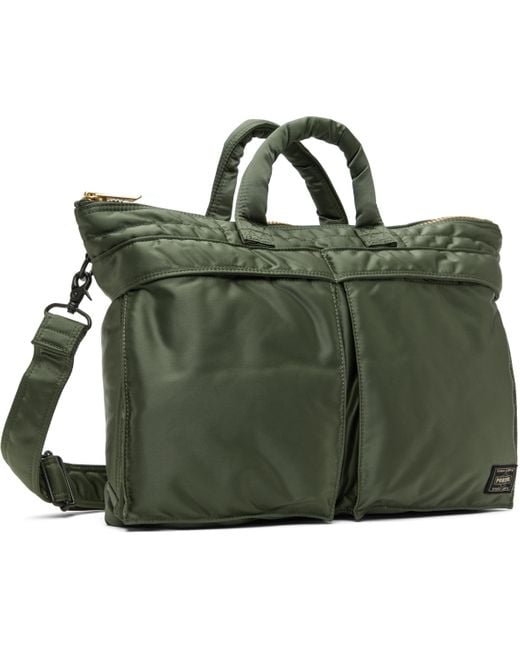 Porter-Yoshida and Co Green Porter - Yoshidaco Tanker Short Helmet Briefcase for men