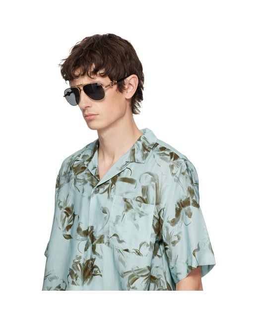 Versace Black Bridge Sunglasses for men