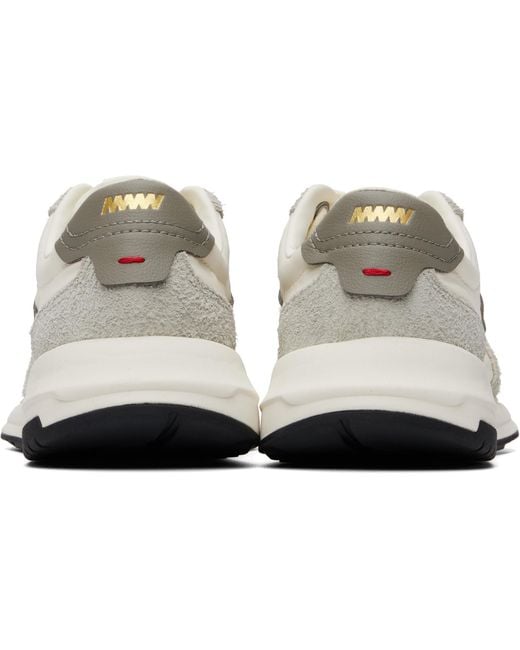 HUGO White Off- & Logo Detail Suede-Trim Sneakers for men