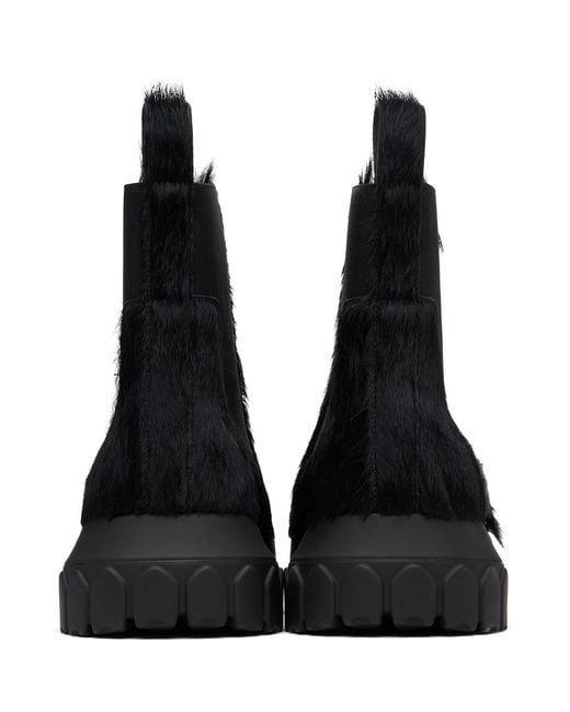 Rick Owens Black Concordians Beatle Bozo Tractors Boots