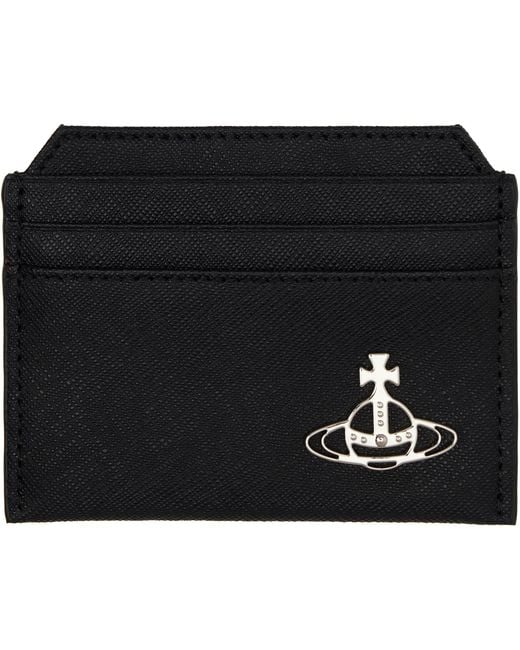 Vivienne Westwood Black Slim Card Holder for men