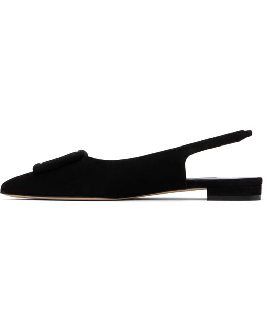 Manolo Blahnik Black Maylura Sandals