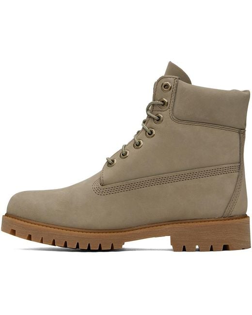 Timberland Brown Taupe Heritage 6-inch Lace-up Boots for men