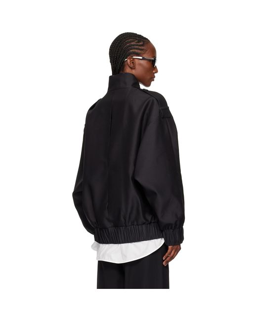 Khaite Black Sigi Bomber Jacket