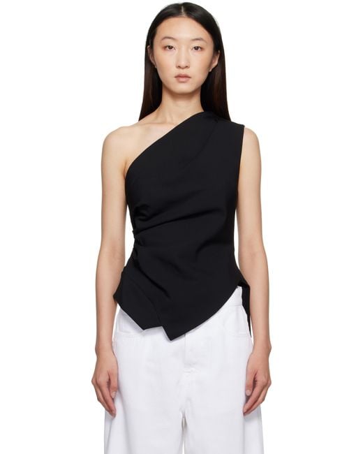 Rohe Black Lapel Top