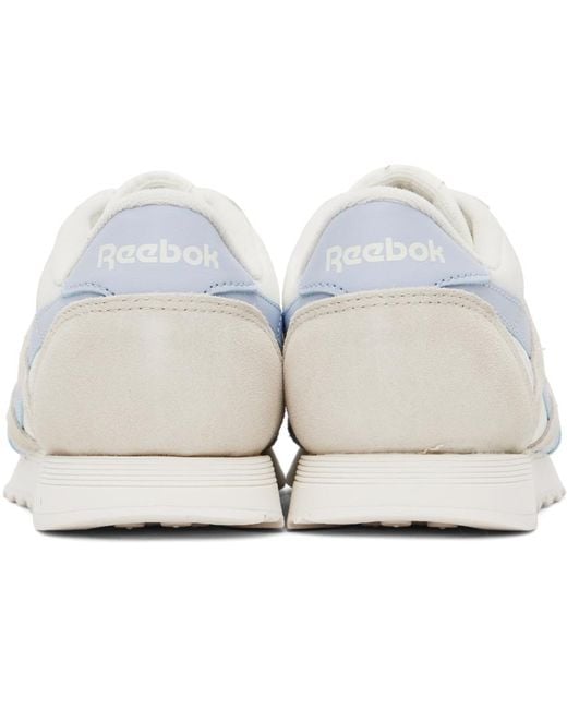 Reebok Black Off-white & Blue Classic Nylon Sneakers