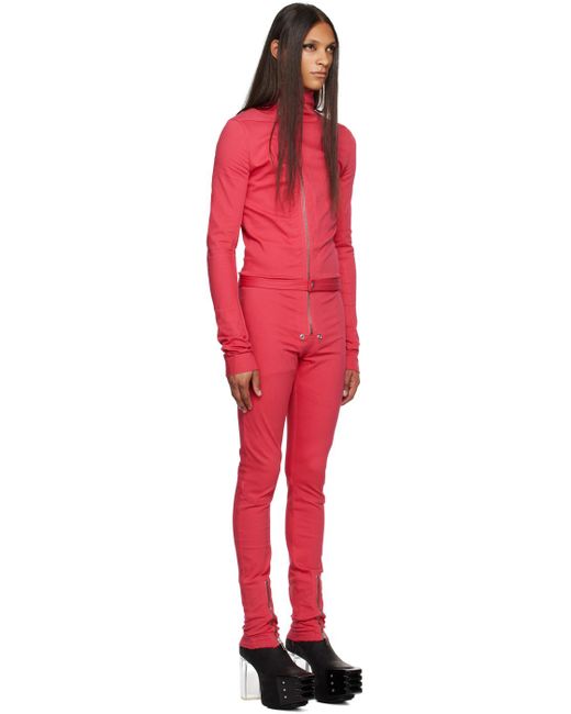 Rick Owens Red Ssense Exclusive Pink Kembra Pfahler Edition Gary Jumpsuit for men